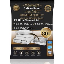 Balkan Room Vakum Hurcu 7’li Ultra Diamond Set Vakumlu Hurç Vakumlu Poşet