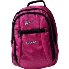 Escape Sırt Çantası Laptop Bölmeli Spor ve Okul Sırt Çantası Kumaş Çanta Outdoor Günlük Kullanım 30X43X13 Fuşya