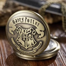 Hediye Fikri Retro Vintage Harry Potter Arma Tasarımlı Köstekli Cep Saati