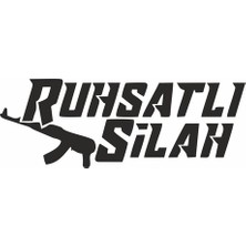 Reysa Tasarım Ruhsatlı S*lah Araba Sticker Siyah 17X6 cm