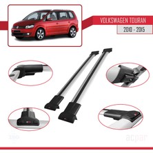 Acpar Volkswagen Touran 2010-2015 Arası ile Uyumlu Fly Model Ara Atkı Tavan Barı Gri