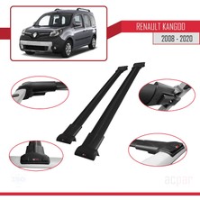 Acpar Renault Kangoo 2008-2020 Arası ile Uyumlu Fly Model Ara Atkı Tavan Barı Siyah