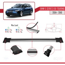 Acpar Bmw 5 Serisi (E61) Tourıng 2004-2010 Arası ile Uyumlu Fly Model Ara Atkı Tavan Barı Gri