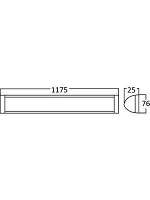 Braytron BN18-01230- Bant ARMATUR-BEYAZ-36W 6500K Bant Armatür 2 Adet