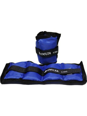 Delta 0,5 Kg x 2 Adet Toplam 1 Kg El Ayak Bilek Ağırlık Seti Kum Ağırlık Torbası