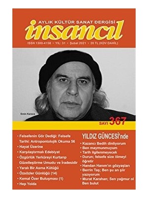 İnsancıl Dergisi Yayınları Insancıl Aylık Kültür Sanat Dergisi Sayı: 367 Şubat 2021