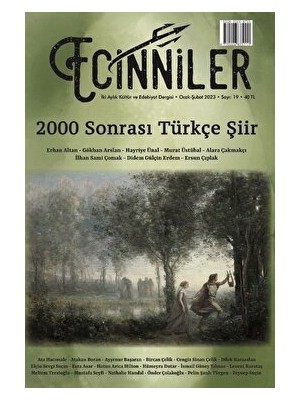 Sardes Yayınları Ecinniler: Iki Aylık Kültür Ve Edebiyat Dergisi Sayı: 19 2000 Sonrası Türkçe Şiir Ocak - Şubat 2023