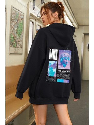 Only Trendwear  Oversize Dawn Baskılı Sweatshirt