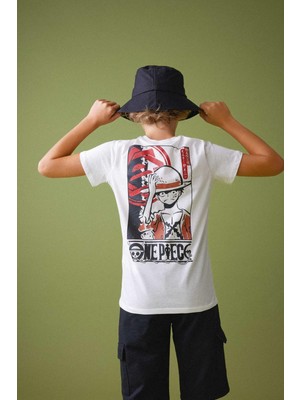 DeFacto Erkek Çocuk One Piece Regular Fit Bisiklet Yaka Kısa Kollu Tişört B1395A823SM