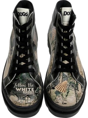 Kadın Vegan Deri Siyah Bot - White Rabbit Tasarım