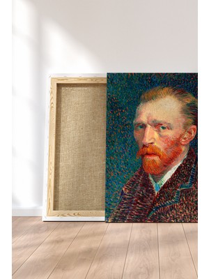 Blok Design Kanvas Tablo Resim Van Gogh Oto Portre Yağlıboya Duvar Tablosu