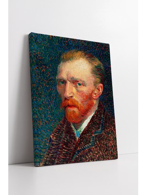 Blok Design Kanvas Tablo Resim Van Gogh Oto Portre Yağlıboya Duvar Tablosu