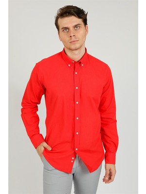 Uki Narçiçeği Slim Fit Uzun Kol Gömlek