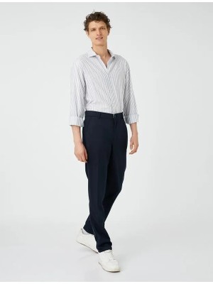 Koton 4WAM40006HW Erkek Kanvas Pantolon Siyah