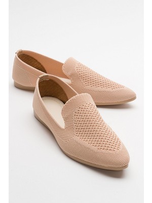 Ccway Sivri Burunlu Triko Kadın Babet Bal