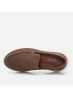 Hotiç 02AYH260090A450 HAKIKI Deri Vizon Erkek Loafer