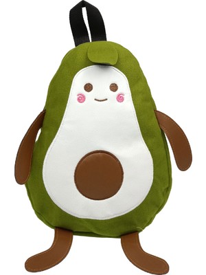 SİA ÇANTA Avakado Polar Kumaş Fermuarlı Yıkanabilir Şık Çocuk Çantası