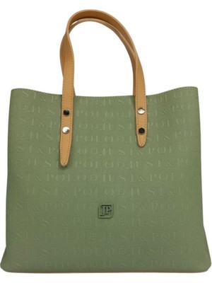 SİA ÇANTA Orijinal Just&Polo Kadın El Çantası Üç Ana Gözlü, Fermuarlı Orta Bölüm & Gizli Cep Kabartma Yazı Baskılı Çapraz & Büyük Boy  Askılı Bayan Çanta