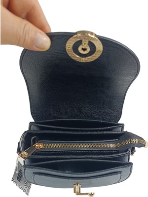 SİA ÇANTA ORJİNAL MOTTO KUTU MODEL ÜÇ GÖZLÜ ÖZEL SARI AKSESUARLI ÇAPRAZ BAYAN ÇANTA