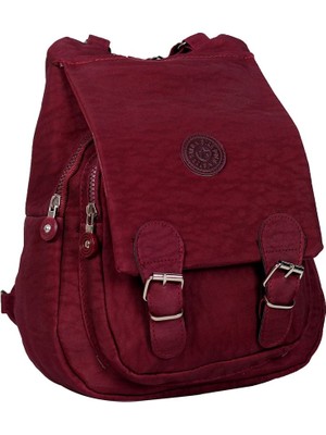 SİA ÇANTA Krinkıl Sırt çanta Modeli İki Gözlü Kapaklı Sırt & Omuz Askılı Su Geçirmez Kumaş Yıkanabilir Özellikli Sırt Çantası