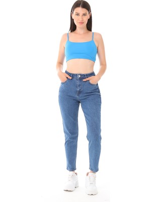 Elcido Mom Big Size Jeans - 00127