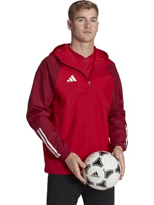 adidas TIRO23 C Aw Jk Erkek Futbol Yağmurluk HE5653 Kırmızı