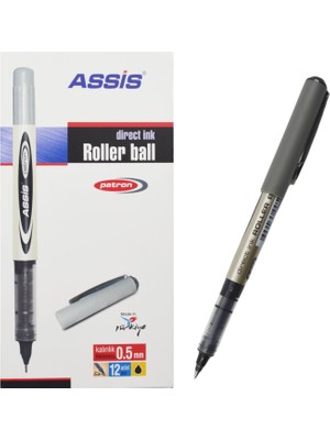 Assis 626 Patron Roller Kalem 0.5 mm Siyah 12 Adet