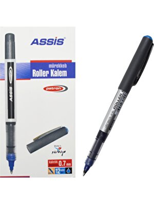 Assis 625 Patron Roller Kalem 0.7 mm Mavi 12 Adet