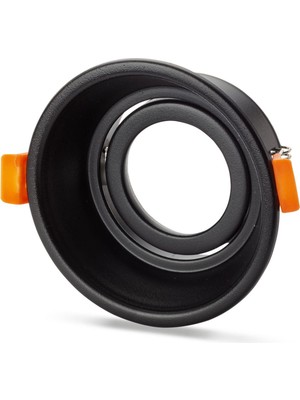 Noas Nil Siyah Alüminyum Dekoratif Spot Kasası Yuvarlak YL60-1910