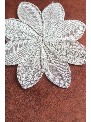 Emtory Home 6 Adet Gri Fransız Tarzı Modern Rüzgar Gülü Bardak Altlığı & Kokteyl Peçetesi