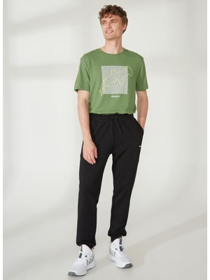 Discovery Expedition Standart Siyah Erkek Eşofman Altı DES