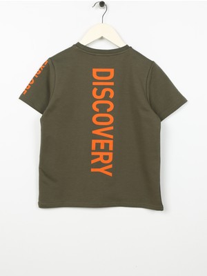 Discovery Expedition  Baskılı Haki Erkek Çocuk T-Shirt CHINE BOY