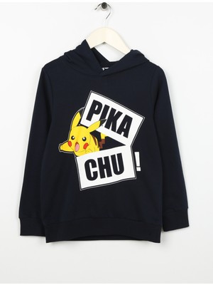 Name İt Erkek Çocuk Lacivert Sweatshirt Nkmjarel Pokemon Sweat Wh Bru No