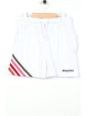 Discovery Expedition Lastikli Bel Standart Beyaz Kız Çocuk Şort ADELA GIRL