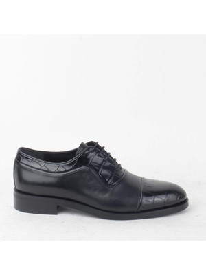 Bruno Shoes 744N Erkek Klasik Neolit Taban Deri Ayakkabı-Siyah