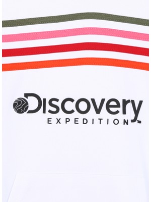 Discovery Expedition Baskılı Kız Çocuk Beyaz Sweatshırt SHINE GIRL