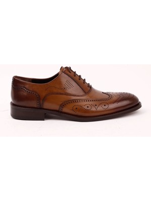 Bruno Shoes 6949-5N Erkek Deri Klasik Neolıt Taban Ayakkabı-Taba
