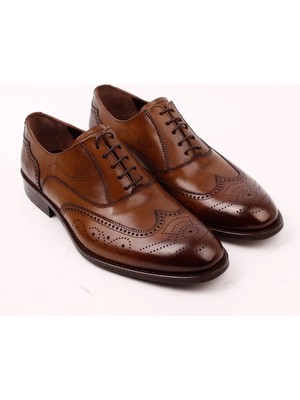 Bruno Shoes 6949-5N Erkek Deri Klasik Neolıt Taban Ayakkabı-Taba