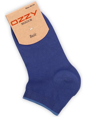 Ozzy Socks 12 Çift Bambu Erkek Dikişsiz Patik Çorap 4 Mevsim Dayanıklı Topuk ve Burun Koyu Renkler