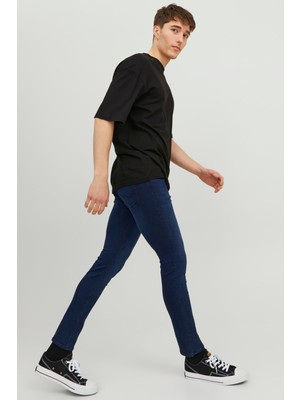 Jack & Jones Erkek Jjiglenn Jjoriginal Mf 775 Dar Kesim Kot Pantolon 12237358 Mavi