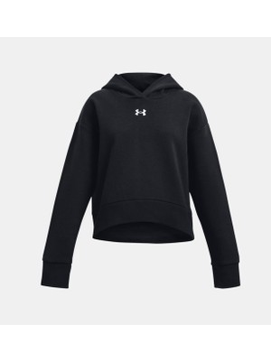 Under Armour Kız Çocuk UA Rival Fleece Crop Kapüşonlu Üst 1379517-001