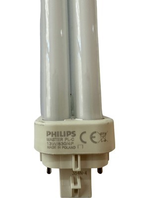 Philips 13W 830 4 Pinli Plc Ampul Sarı Işık (3000K)