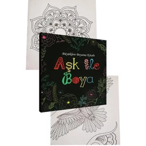 Aşk Ile Boya Büyüklere Boyama Kitabı 1 Adet Ema Boyama Kitabı Büyükler Için Mandala Yaratıcı Boyama