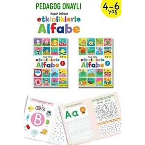 Küçük Dahiler - Etkinliklerle Alfabe 4-6 Yaş (2 Kitap Takım) - Ayça G. Derin