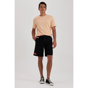 Loose Fit Bol Kalıp Yüksek Bel Dar Paça Jean Bermuda Şort A6517AX23SM