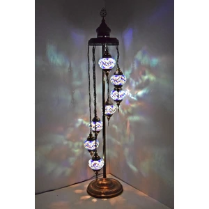 Karlıkturistik Lambader Çoklu Elişi Sarkıt Camlı,Mozaik Ayaklı Lambader,Dekoratif Köşe Lambası Model 13