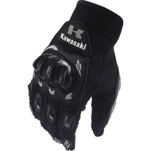 Kawasaki Eldivenleri Tam Parmak Çarpışmadan Kaçınma Binici Eldivenleri (Yurt Dışından)