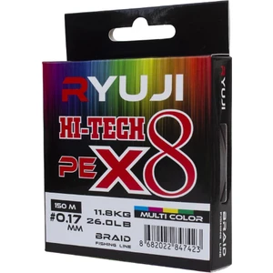 X8 150M  Multi Color Ip Misina - Ryujı - #0,13 mm