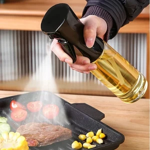 Uva Cambu Star Yemeklik Yağ Spreyi Airfryer Yağdanlık Zeytinyağı ve Limon Yağı Sprey Şişesi Siyah