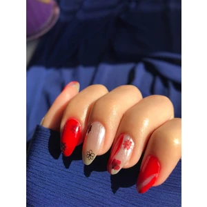 2' Li Papatya Tırnak Dövmesi, Tırnak Sticker, Nail Tattoo, Nail Art